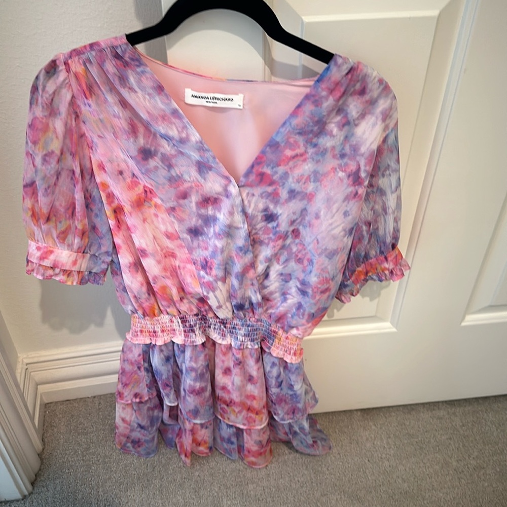 Colorful Amanda Uprichard mini dress